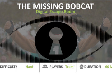 Screen shot from Missing Bobcat digital escape room
