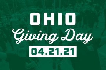 Pictured is the OHIO Giving Day 4.21.21 banner image