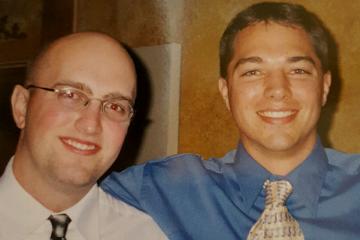 Pictured are Ohio University graduates (from left) Mike Medley, BSEE ’01, and Matt Good, BSME ’02.