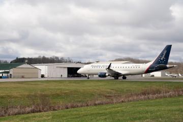 Republic Airways jet at the Gordon K. Bush Ohio University Airport 