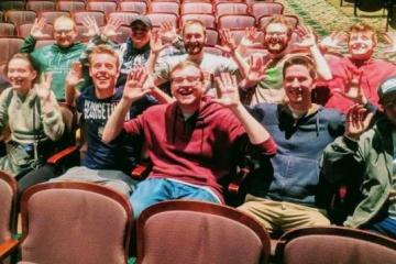 The Praise the Roof team celebrates its victory at the 48-Hour Shootout screening.