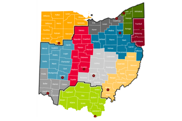 Colorful Ohio PTAC map