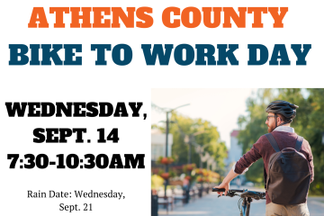 Athens County Bike to Work Day, Wednesday, Sept. 14