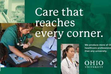 Care that reaches every corner. We produce more of Ohio's healthcare professionals than any university