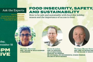 Ask the Experts Food safety and sustainability