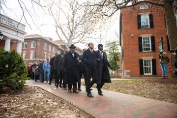 The annual MLK Silent March takes place on College Green.