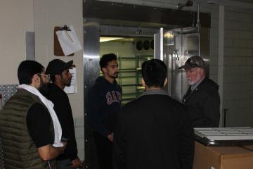 Students tour Shively Hall for energy audit