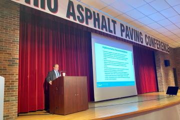 Shad Sargand at Ohio Asphalt Paving Conference