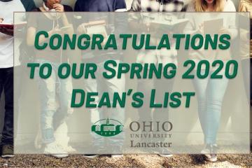 Congratulations to our spring 2020 dean's list