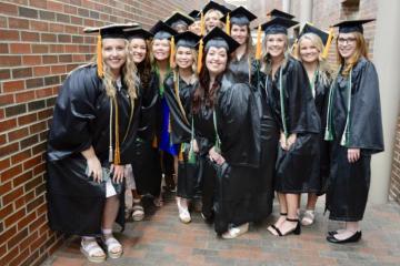 Photo of the OHIO Chillicothe class of 2022 in their graduation gear