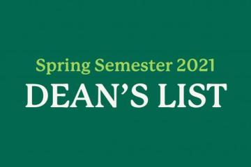 Spring semester 2021 dean's list