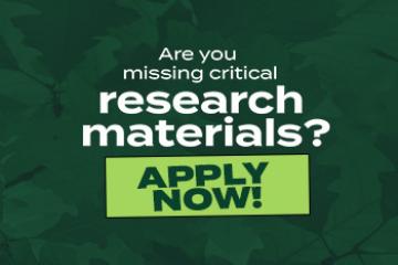 Apply Now! Are you missing critical research materials? - Junior Faculty Endowment Fund and 1804 Special Library Endowment Fund - Proposals due March 18 and Awards announced by July 1