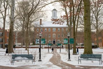 College Green covered in snow
