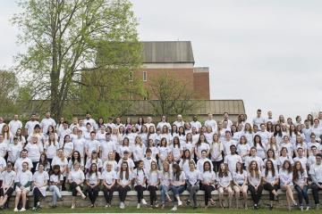 Group photo of Ohio University student in Bobcat Learning Communities