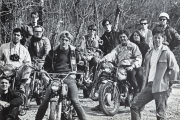  The 1968 Athena photographers escaped Athens for the county’s backroads on sweet rides to capture their staff photo. Each student photog had a nickname, says the yearbook’s photo caption, notably, “Buffalo,” “Sergeant Rat,” and “the Kid.”