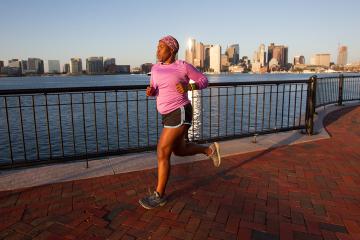 Tiffany Chenault hitting her stride while jogging