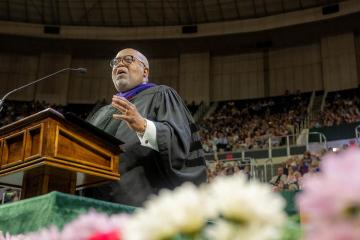 Judge Newman speaks at Spring undergraduate commencement 2024