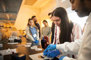 Attendees at ASCENT Ecosystem semiconductor workshops participate in demonstrations at the Russ Research Opportunity Center in June. 