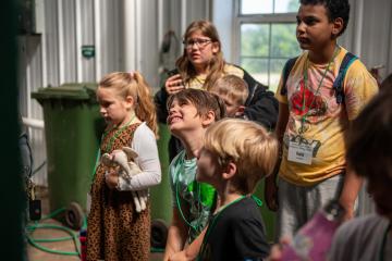 Children at the Stevens Literacy Center's Green Project Club