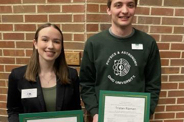 HTC students Emily Meckler (right) and Tristan Rieman (left)