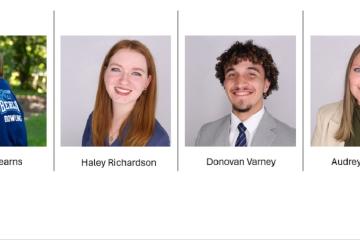Addison Kearns, Haley Richardson, Donovan Varney and Audrey Paquette