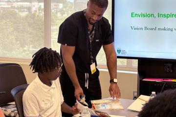 OHIO student works with Become U participant