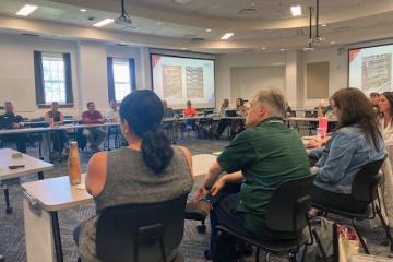 The JED Campus Team meets to form subcommittees.