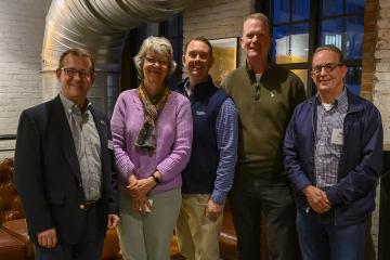 OHIO Alumni and Friends gather for a photo at Jackie O's on Fourth in Columbus
