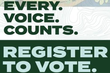 Every Voice Counts. Register To Vote.