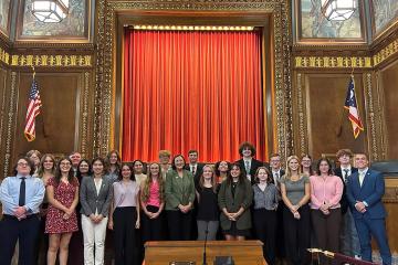 High school students interested in exploring the legal field at the program hosted by Ohio University’s Center for Law, Justice & Culture