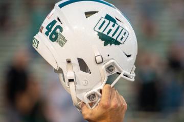 An image of an Ohio University football helmet