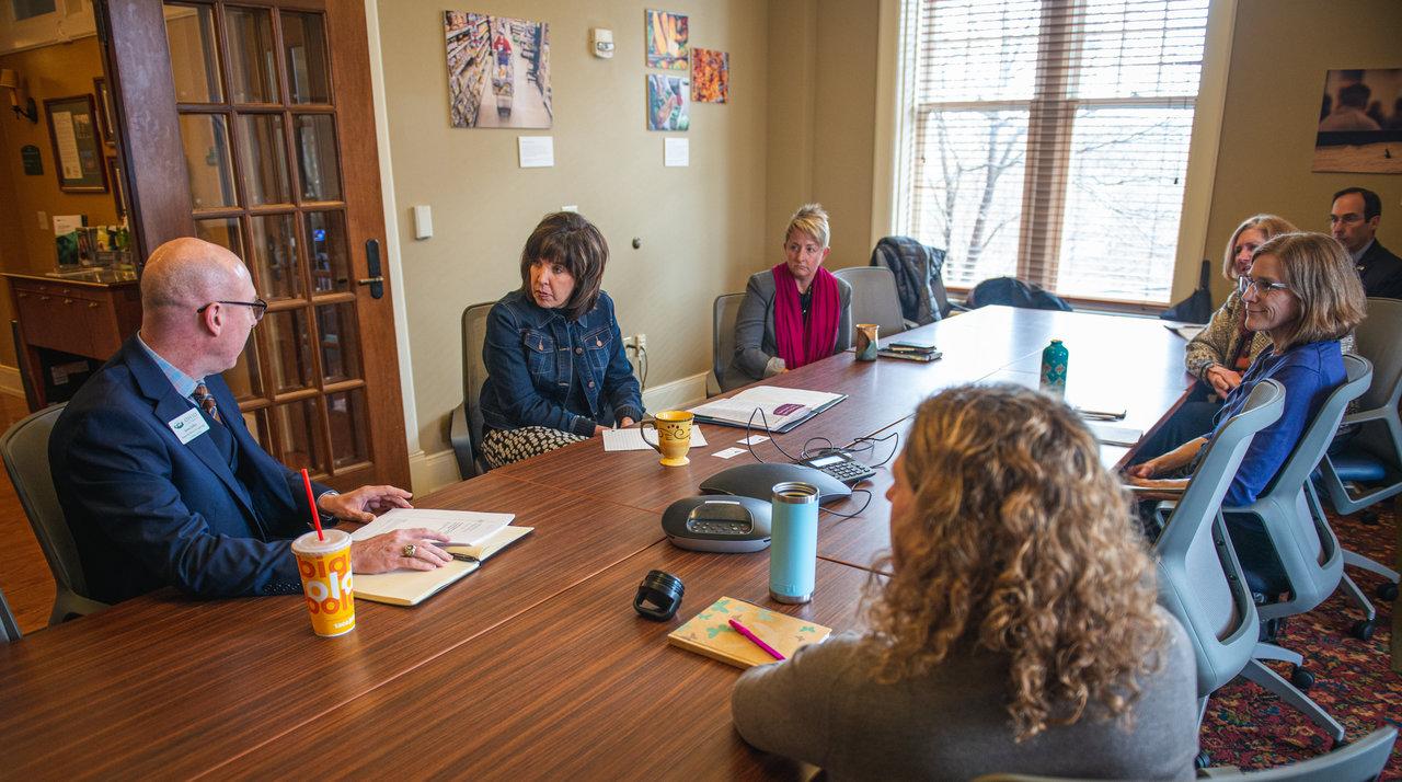 Anne Hazlett with Voinovich faculty